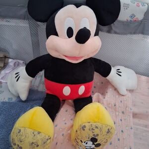 Disney Mickey Mouse Plush - Black, Red, Yellow
